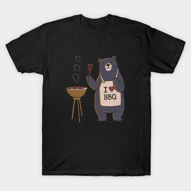 I Love BBQ T-Shirt by eduely